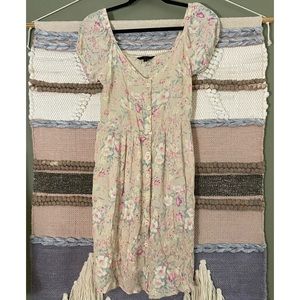 Muted Crinkle Babydoll Dress